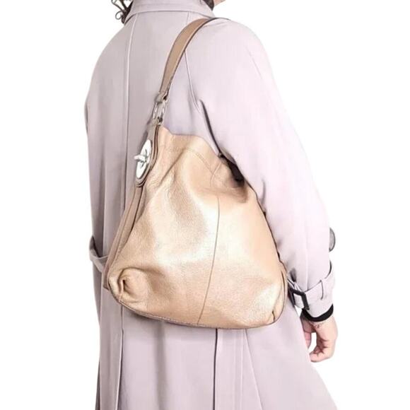COACH PENELOPE LEATHER Purse Dune Color - Picture 1 of 10